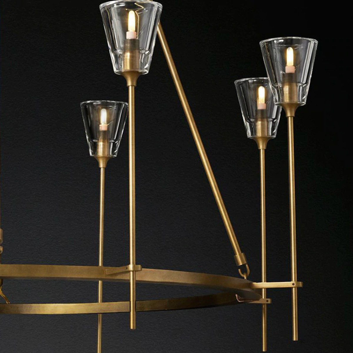 Люстра Delight Collection Torche De Verre 8 gold