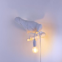 Настенный светильник Seletti Bird Looking Right White Outdoor