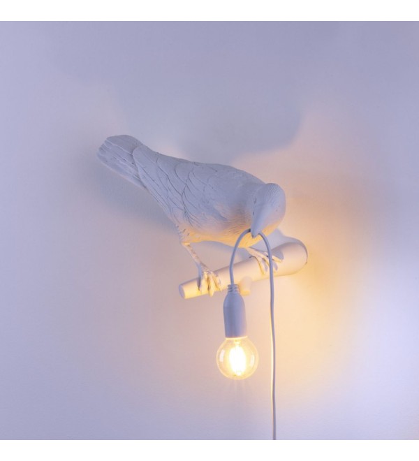Настенный светильник Seletti Bird Looking Right White Outdoor