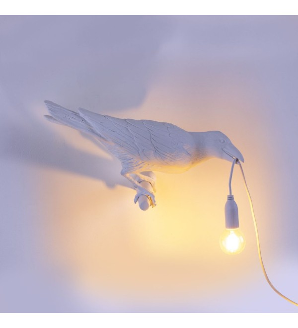 Настенный светильник Seletti Bird Looking Right White Outdoor