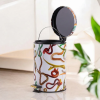 Мусорное ведро Seletti Toiletpaper Home Snakes White 5L