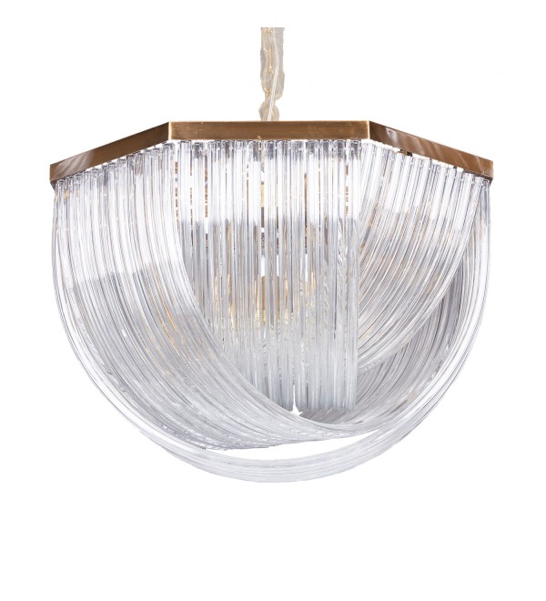 Люстра Delight Collection Murano L12 brass/clear