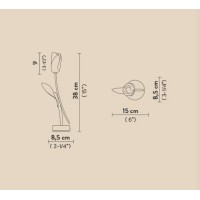 Настольная лампа Slamp Tulip Battery black