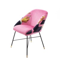 Обеденный стул Seletti Toiletpaper Furniture Lipsticks Pink