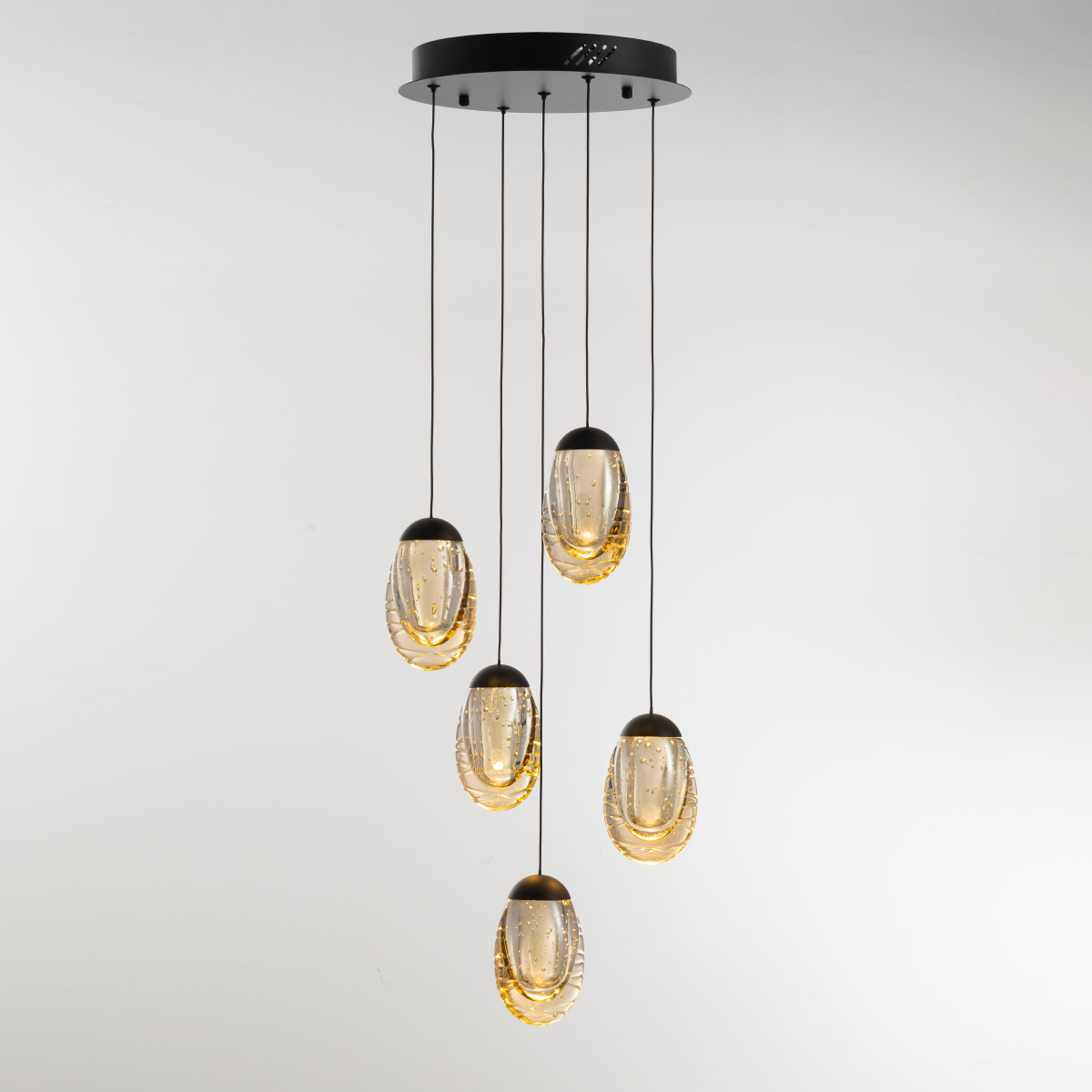 Подвесной светильник Delight Collection MD25090022-5A matt black/champagne