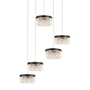Подвесной светильник Delight Collection Diamond cut MD21020075-5A matt black