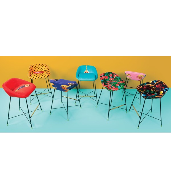 Барный стул Seletti Toiletpaper Furniture Pink Lipsticks