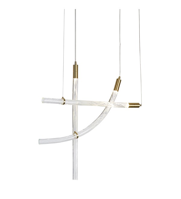 Подвесной светильник Delight Collection OD2412-3 gold/clear