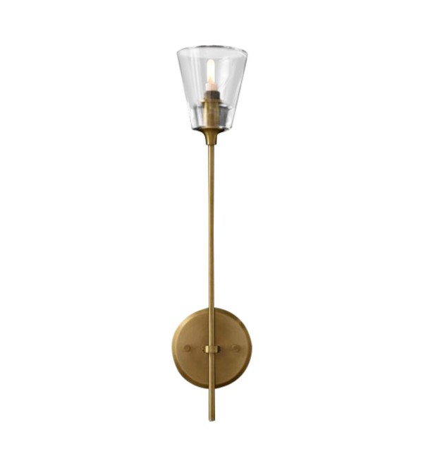 Настенный светильник Delight Collection Torche De Verre 1 light gold