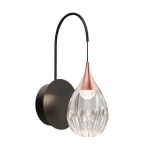 Настенный светильник Delight Collection Stilla MB24001004-1A copper/clear