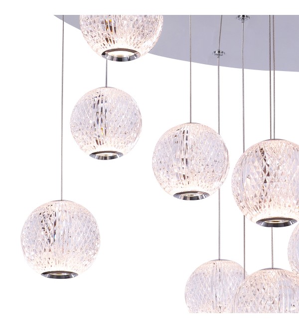 Подвесной светильник Delight Collection Elliot Diamante MD20001012-17A chrome