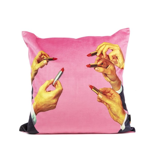 Подушка Seletti Toiletpaper Cushion Pink Lipstick