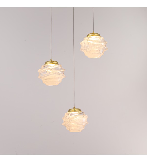 Подвесной светильник Delight Collection MD25030003-3A gold/clear