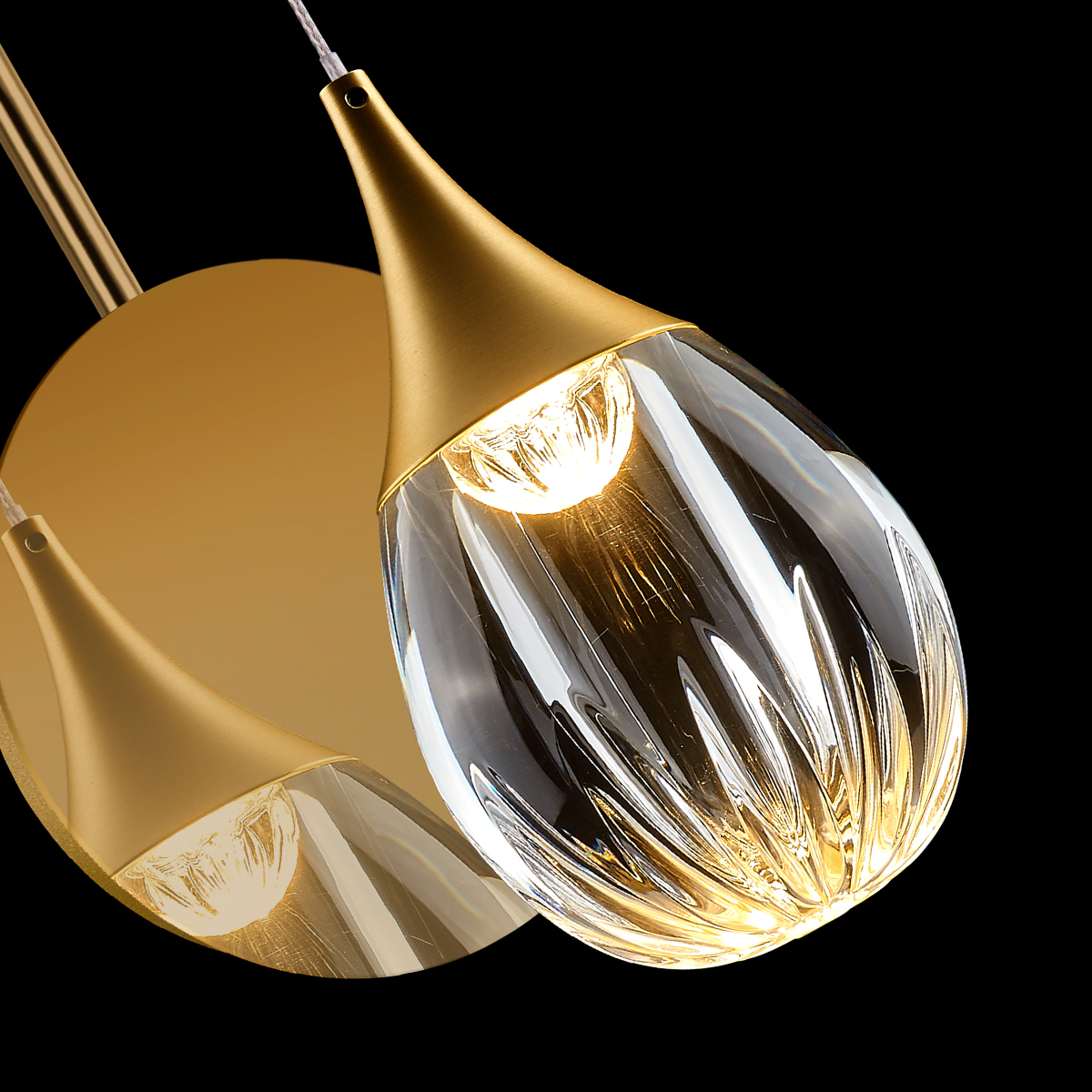 Настенный светильник Delight Collection Stilla MB24001004-1A gold/clear