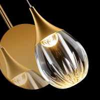 Настенный светильник Delight Collection Stilla MB24001004-1A gold/clear