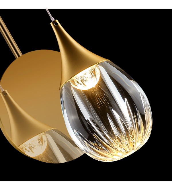 Настенный светильник Delight Collection Stilla MB24001004-1A gold/clear