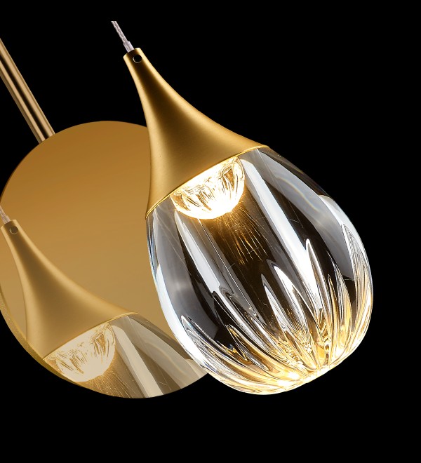 Настенный светильник Delight Collection Stilla MB24001004-1A gold/clear