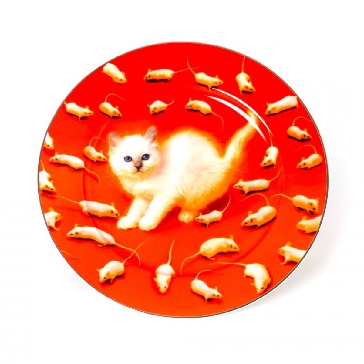 Тарелка Seletti Toiletpaper Porcelain Kitten