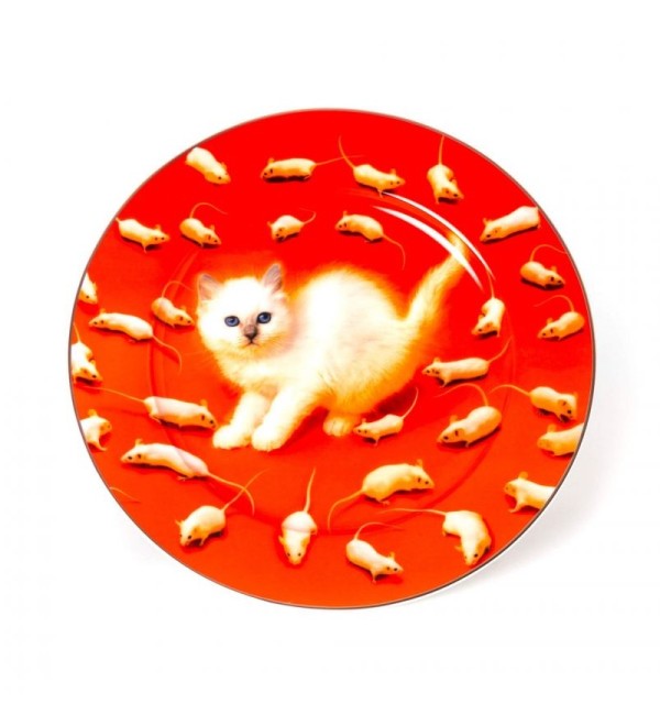 Тарелка Seletti Toiletpaper Porcelain Kitten