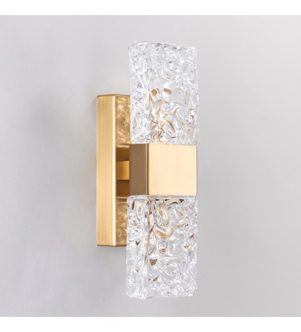 Настенный светильник Delight Collection 88068W gold/clear