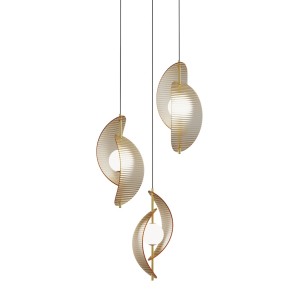 Подвесной светильник Delight Collection MD24030035-3A brass/amber