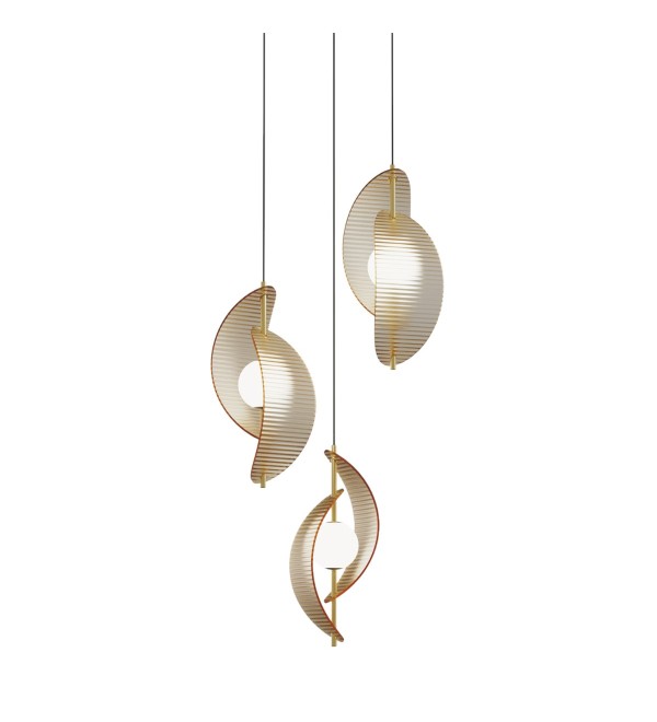 Подвесной светильник Delight Collection MD24030035-3A brass/amber