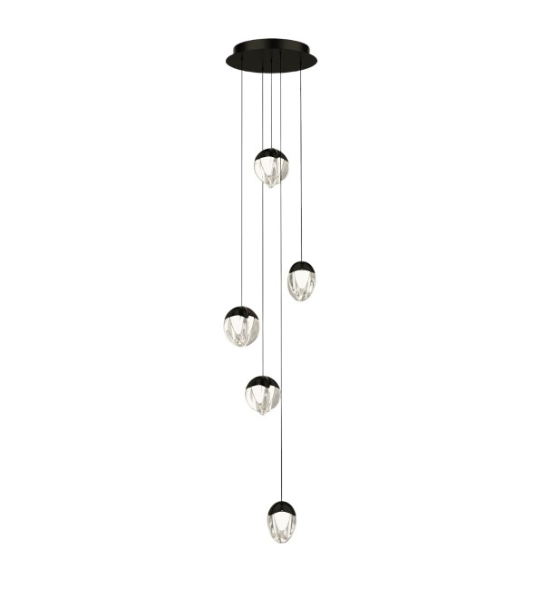 Подвесной светильник Delight Collection MD24001033-5A black/clear