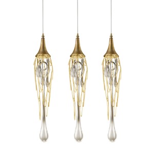 Подвесной светильник Delight Collection Goddess Tears 3 gold