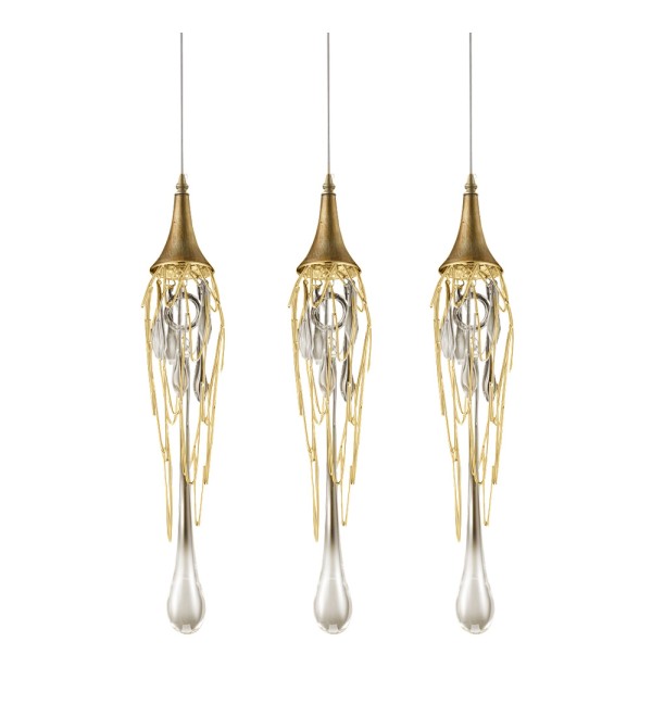Подвесной светильник Delight Collection Goddess Tears 3 gold