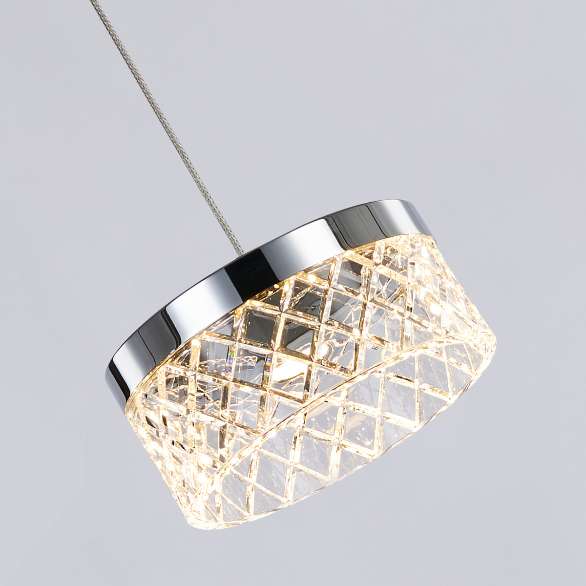 Подвесной светильник Delight Collection Diamond cut MD21020075-1A chrome