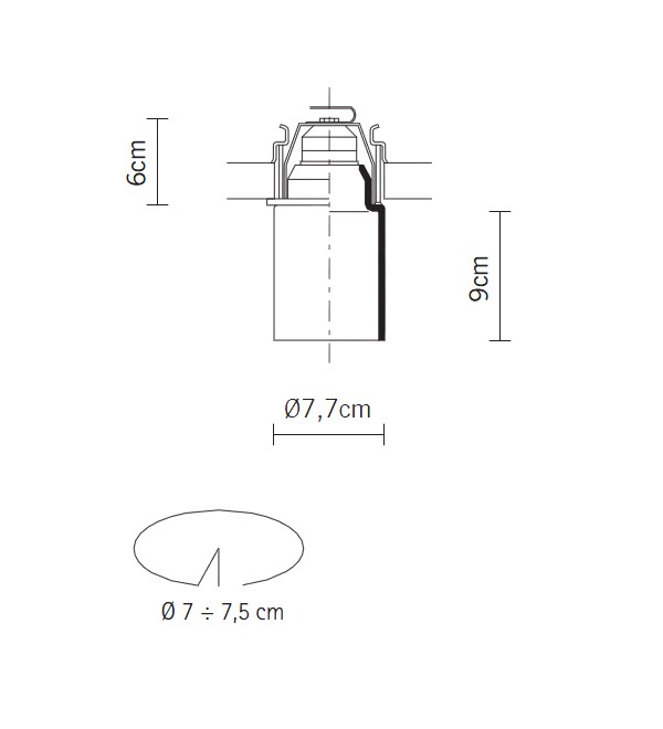 Встраиваемый светильник Fabbian Mono D14F1101