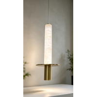 Подвесной светильник Delight Collection 5142P/1 Brass / White Alabaster