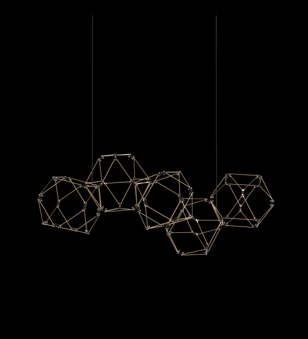 Люстра Delight Collection Lucciola 5A matt gold