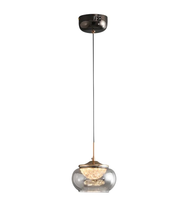 Подвесной светильник Delight Collection MT9128-1H gold/smoke