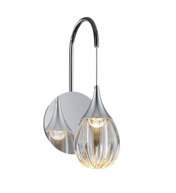Настенный светильник Delight Collection Stilla MB24001004-1A chrome/clear