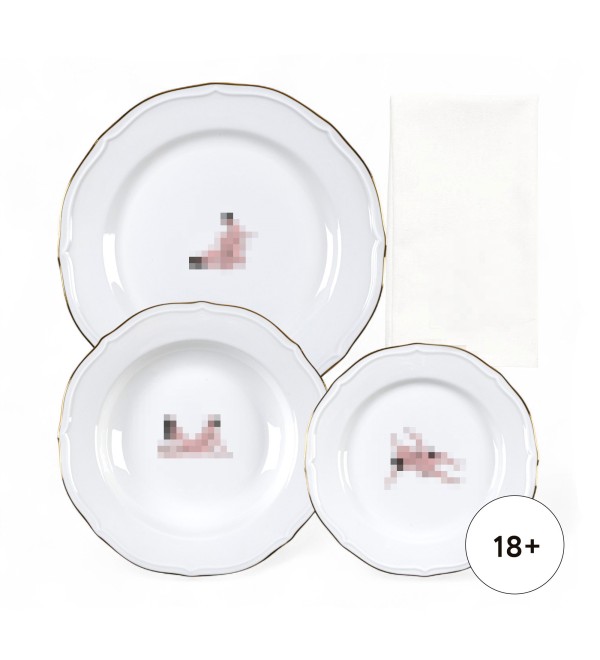Тарелка Seletti Seikantai5271 ARCHED Set of 3