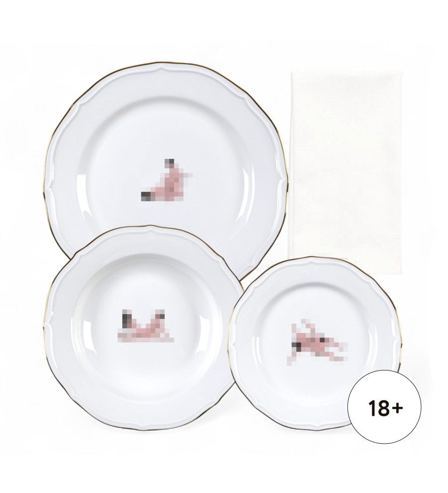 Тарелка Seletti Seikantai5271 ARCHED Set of 3