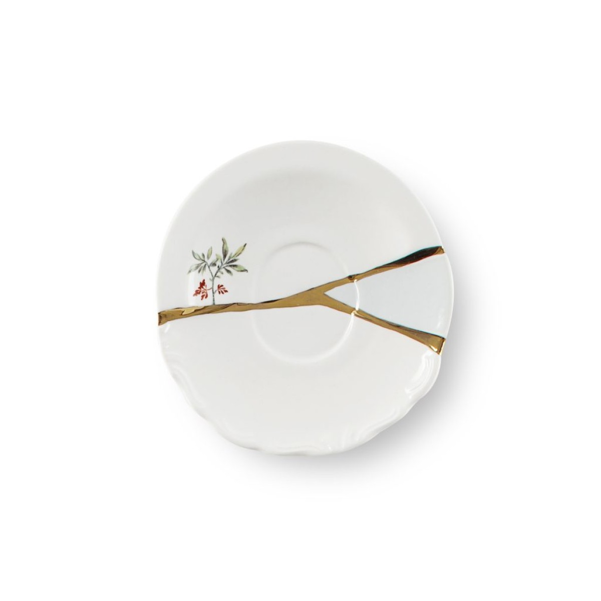 Кофейная пара Seletti Kintsugi (белый, золотой, арт. 09642)