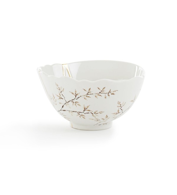 Пиала Seletti Kintsugi (белый, золотой)