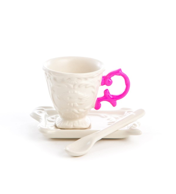 Кофейная пара Seletti I-Wares I-Coffee Fuchsia