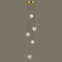 Подвесной светильник Delight Collection MD24001033-5A gold/clear