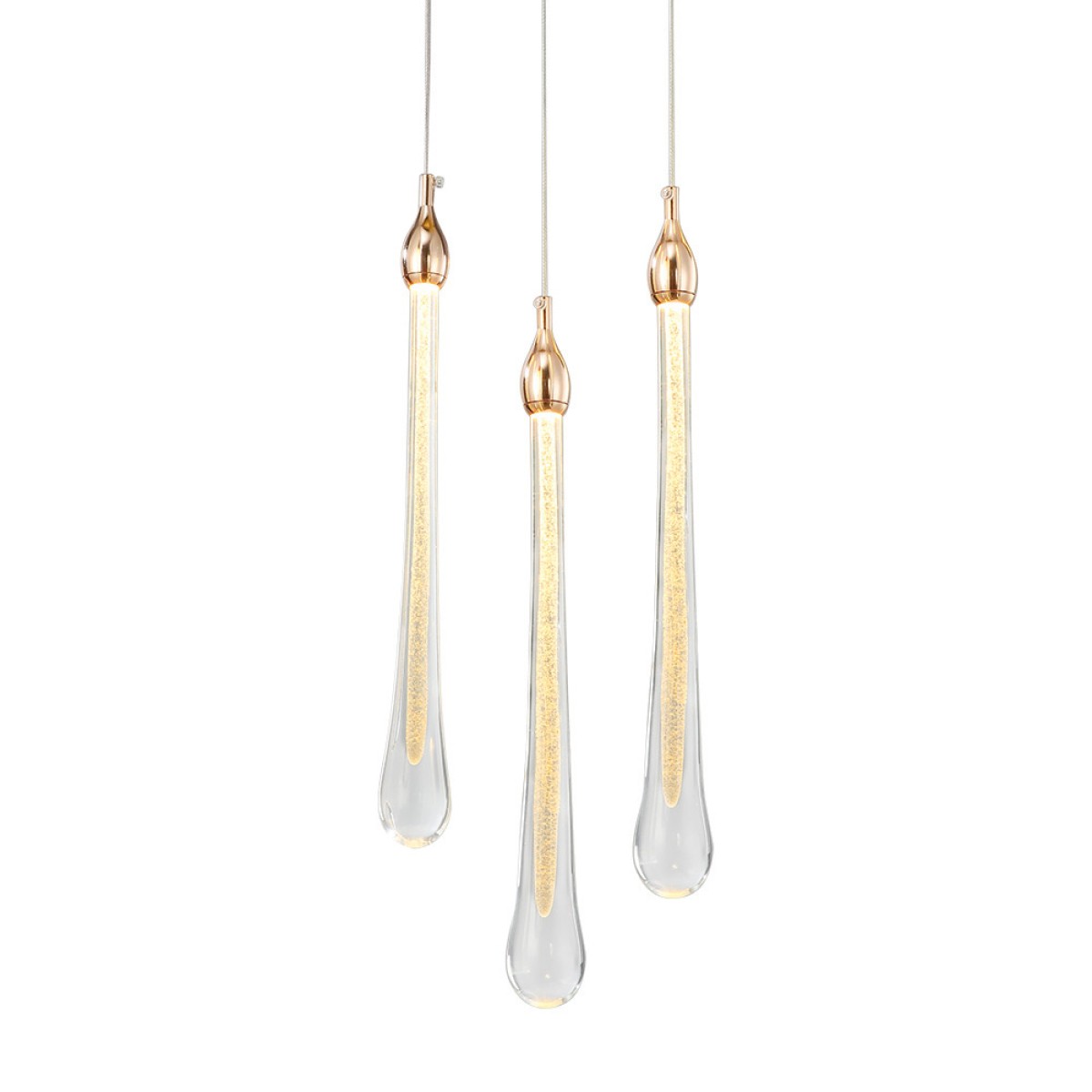 Подвесной светильник Delight Collection Teardrop 3 gold