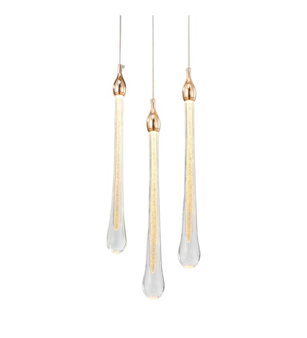 Подвесной светильник Delight Collection Teardrop 3 gold