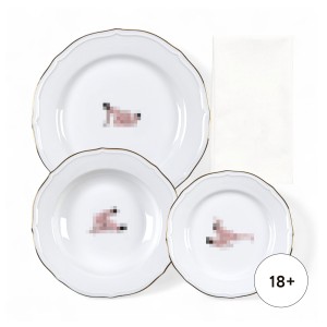 Тарелка Seletti Seikantai5271 INCLINED Set of 3
