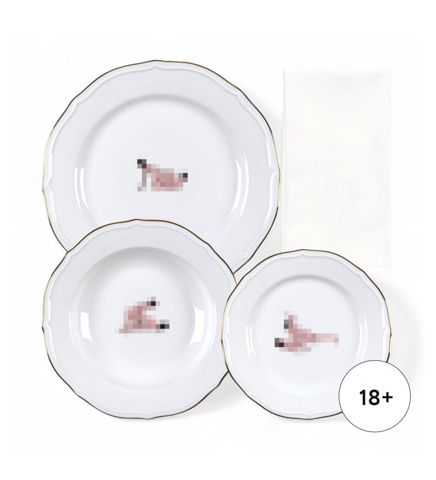 Тарелка Seletti Seikantai5271 INCLINED Set of 3