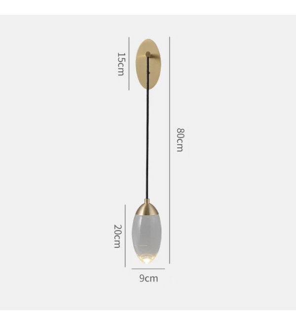 Настенный светильник Delight Collection Celestial MT8847-1W brass