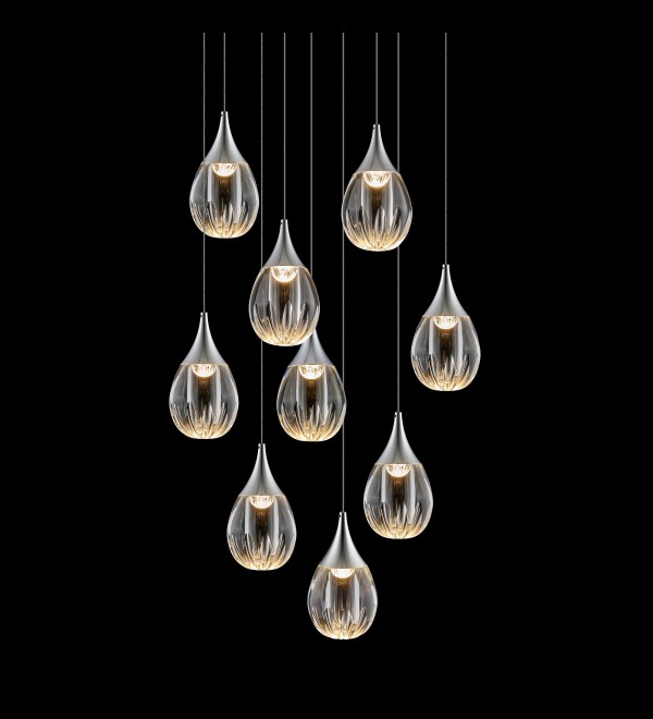 Подвесной светильник Delight Collection Stilla MD24001004-9A chrome/clear