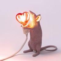 Настольная лампа Seletti Mouse Lamp Love Edition USB