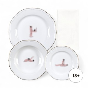 Тарелка Seletti Seikantai5271 ELONGATED Set of 3