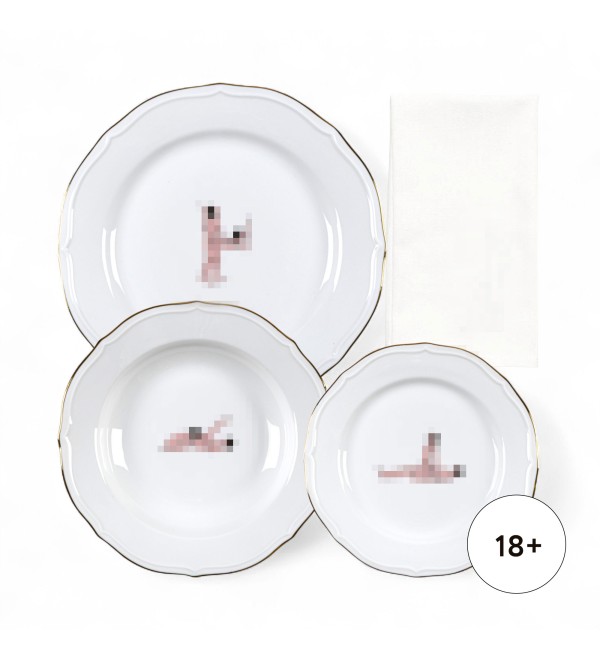 Тарелка Seletti Seikantai5271 ELONGATED Set of 3